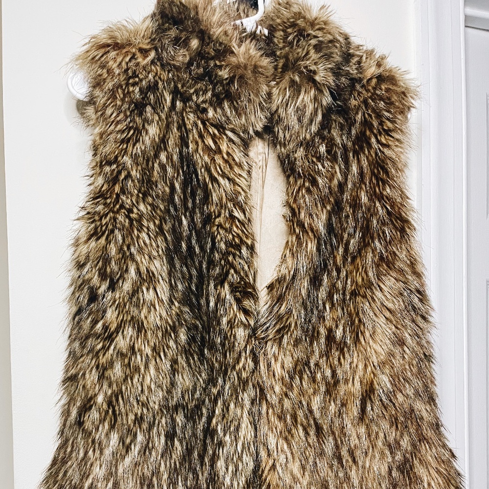 Michael Kors faux fur vest